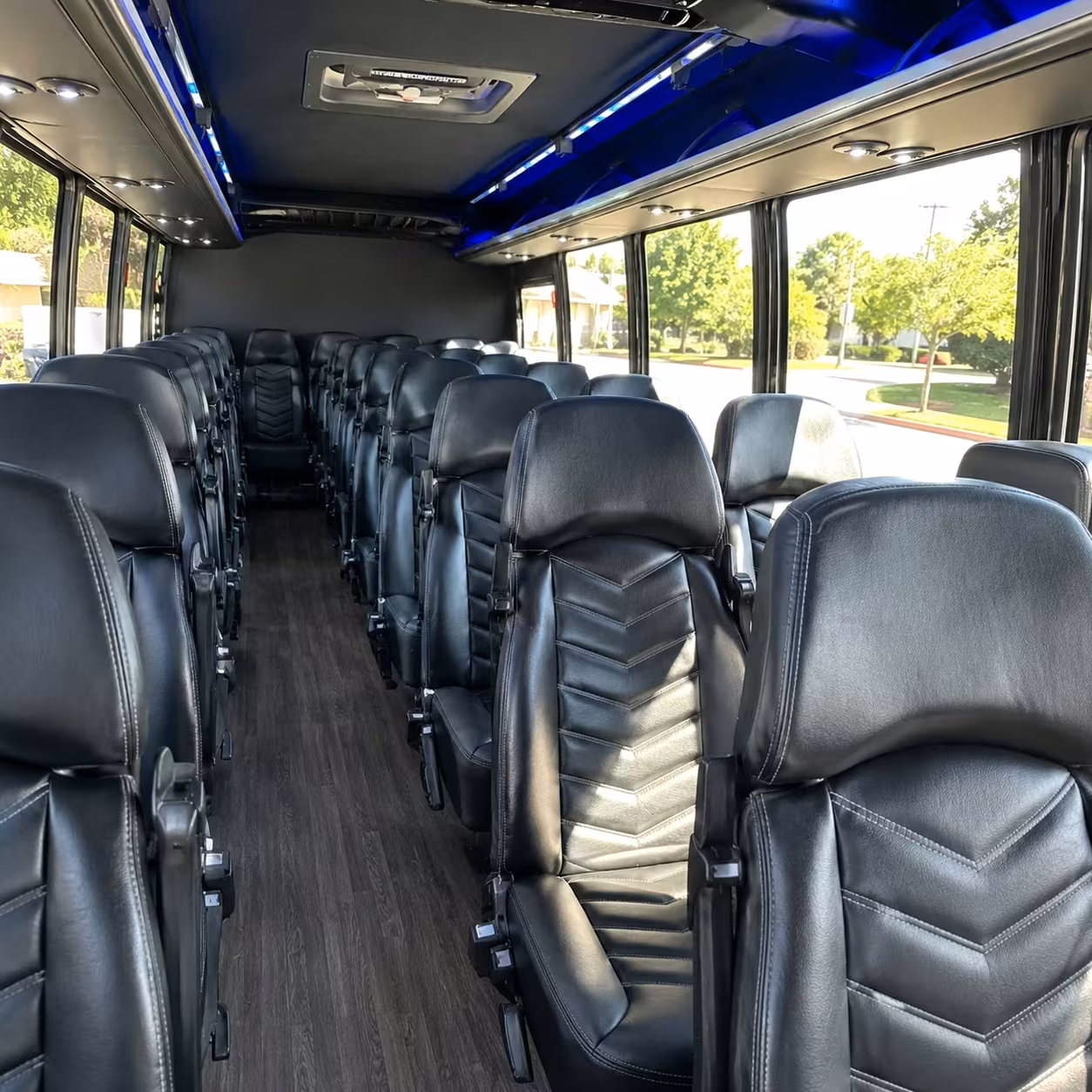 25 passenger minibus inside