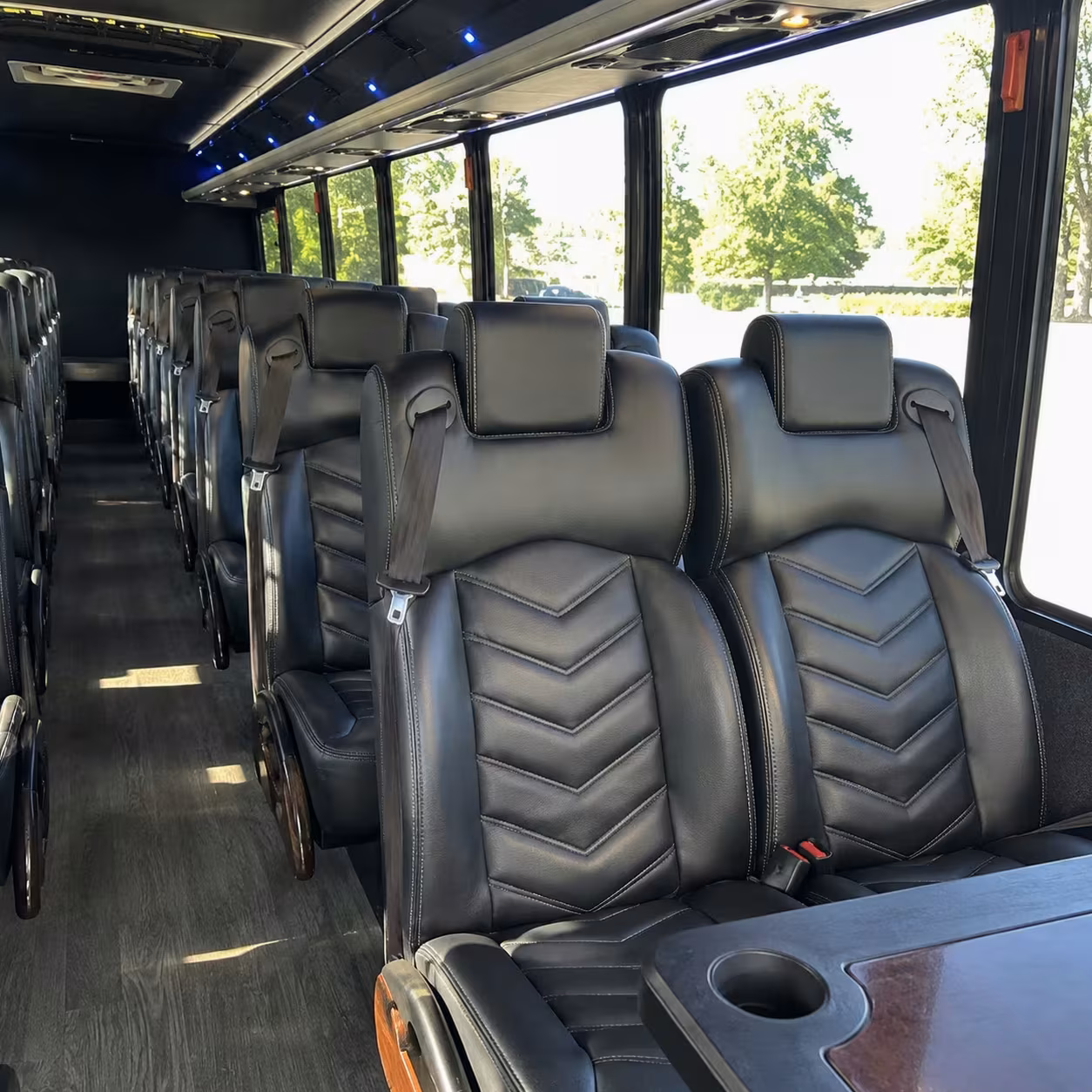 25 passenger minibus interior