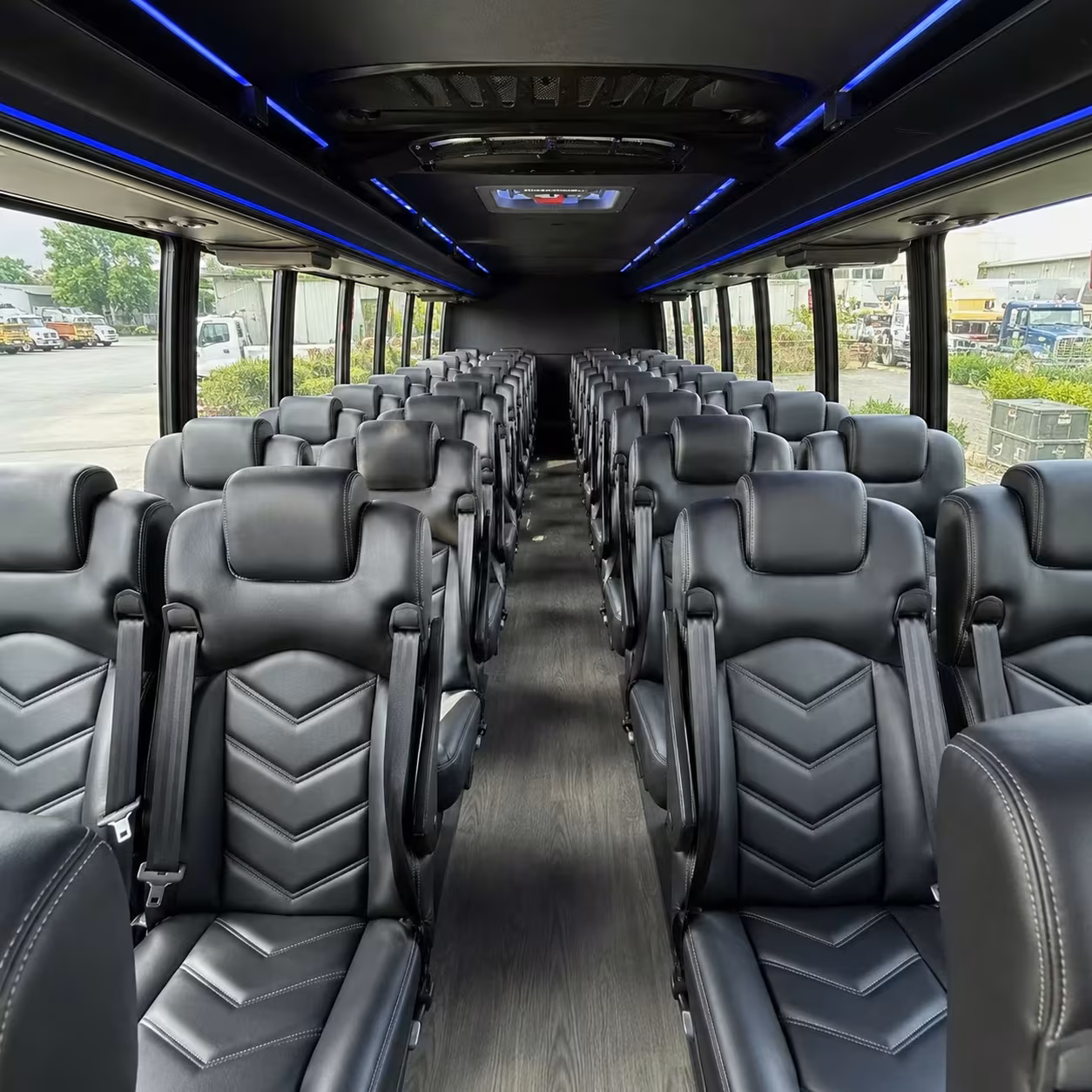 28 passenger minibus inside