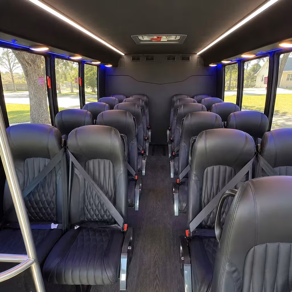 28 passenger minibus interior