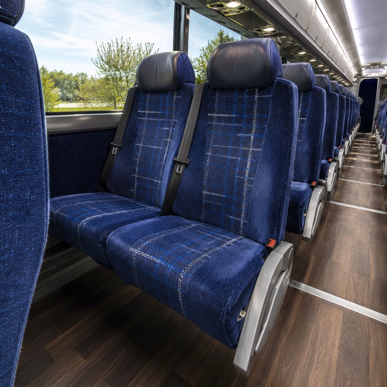 how trip distance and duration affect charter bus rental rates in lake forest