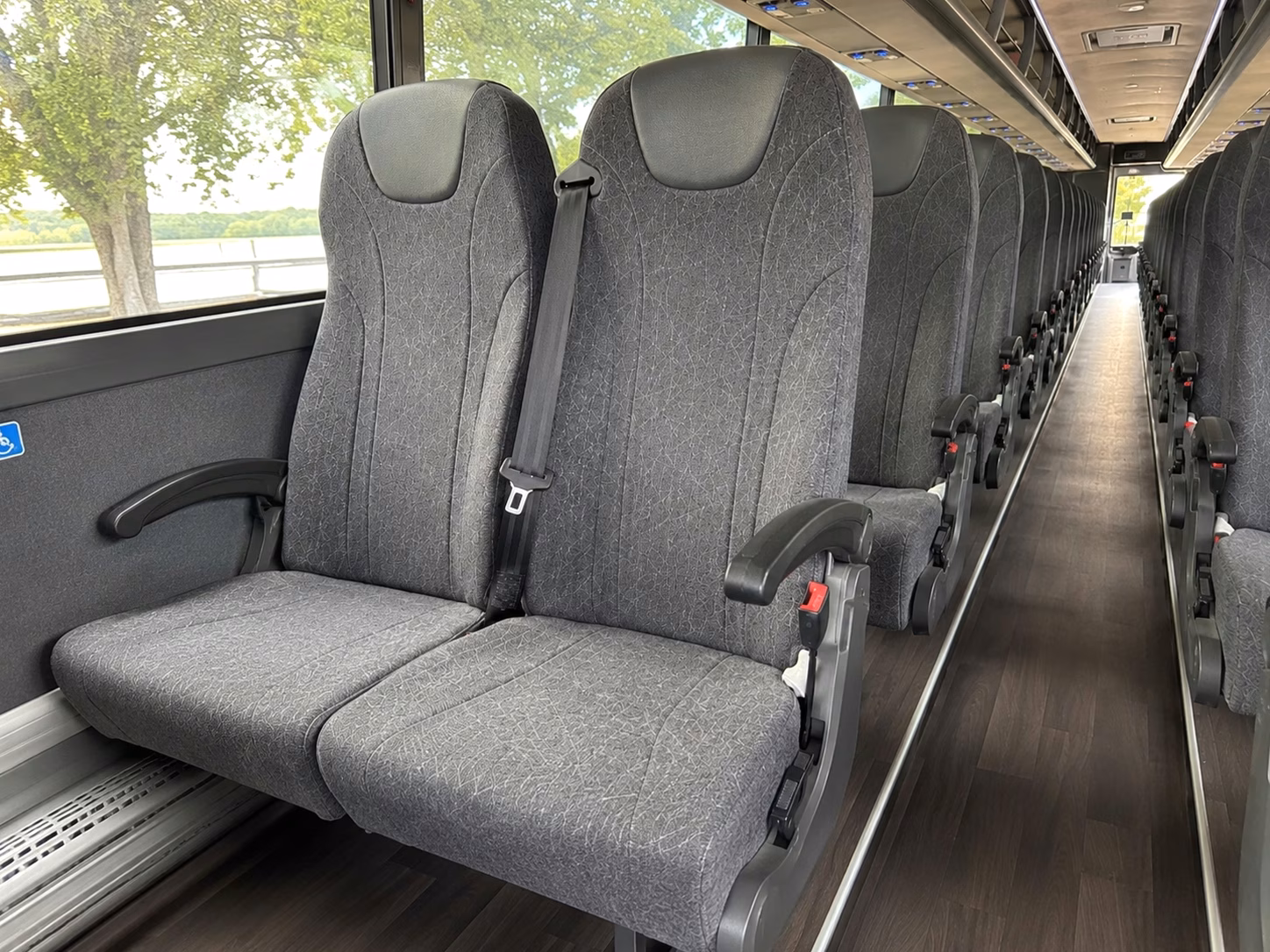 lake forest charter bus interior