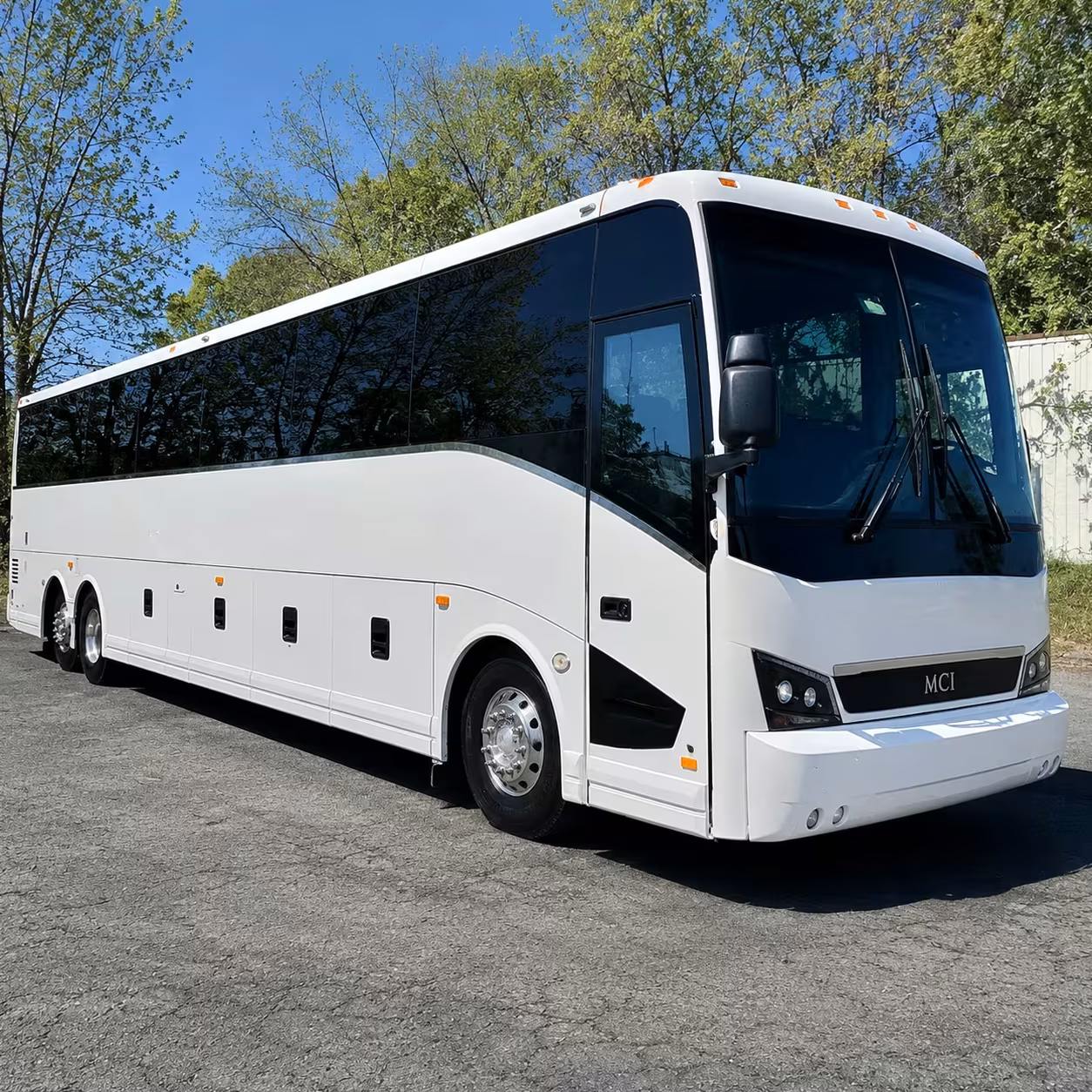 lake forest charter bus rental exterior