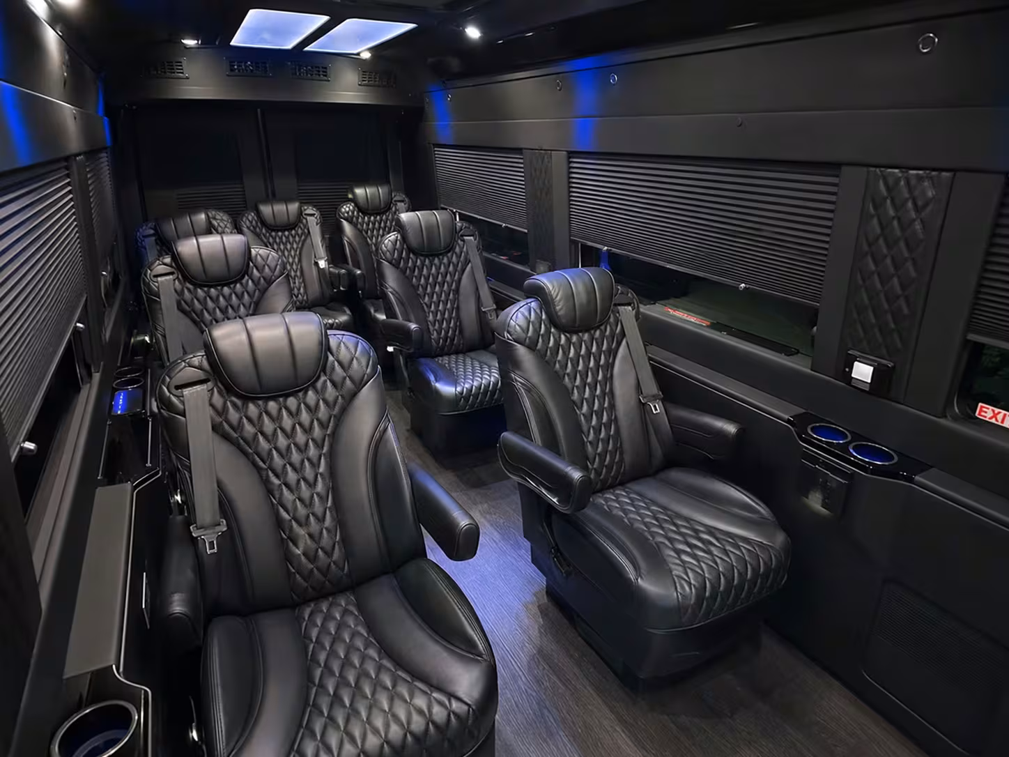 sprinter van with driver inside